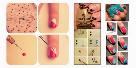 nail-art-designs-without-tools-10-11 Nail art modele fără instrumente