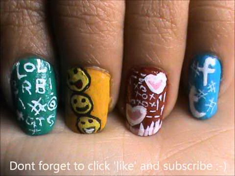 nail-art-for-short-nails-for-beginners-08-13 Nail art pentru unghii scurte pentru incepatori