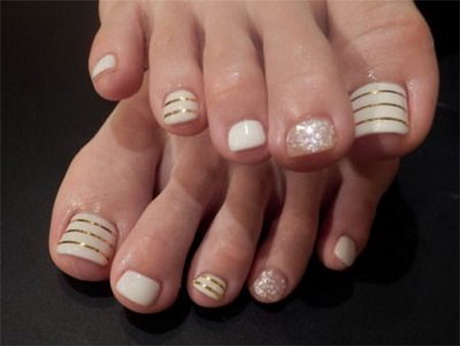 nail-art-for-toes-simple-designs-94-14 Nail art pentru degetele de la picioare modele simple