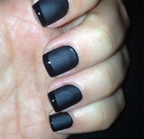 nail-art-grey-and-black-93-17 Nail art gri și negru