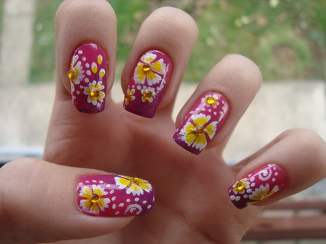 nail-art-of-flowers-72-14 Arta unghiilor de flori