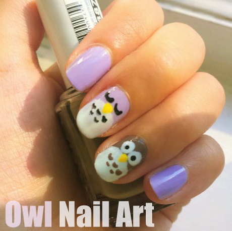 nail-art-owl-72-12 Nail Art owl