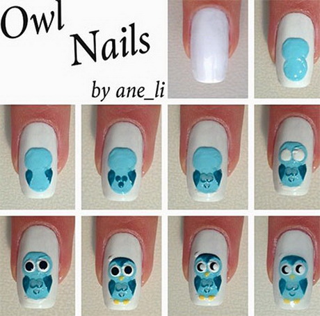 nail-art-owl-72-9 Nail Art owl