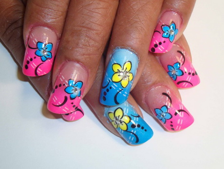 nail-art-pictures-flowers-01-12 Nail art Poze flori