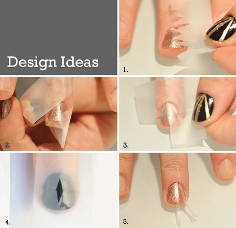 nail-art-using-tape-51-13 Nail art folosind bandă