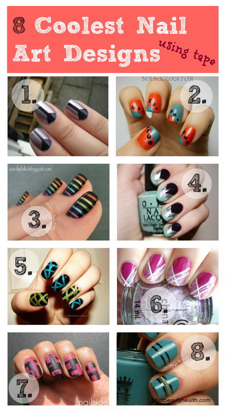 nail-art-using-tape-51-3 Nail art folosind bandă