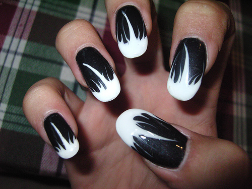 nail-art-white-78-12 Nail art alb