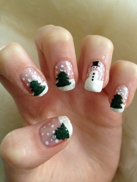 nail-designs-christmas-87-15 Modele de unghii de Crăciun