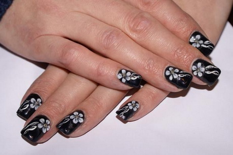 nail-designs-with-black-25-14 Modele de unghii cu negru