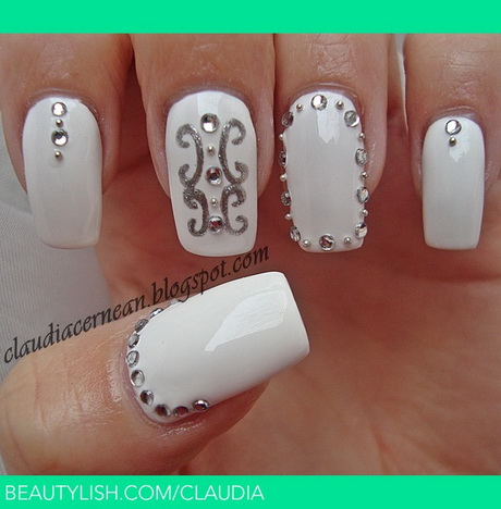 nail-designs-with-white-41-10 Modele de unghii cu alb
