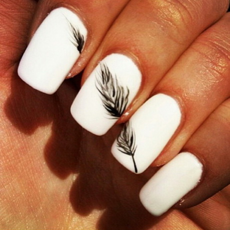 nail-designs-with-white-41-7 Modele de unghii cu alb