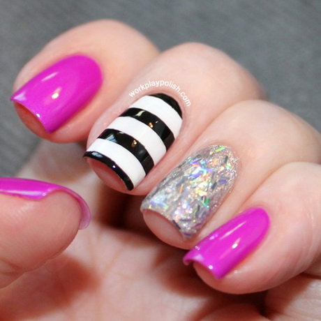 nail-stripes-design-24-4 Design dungi de unghii