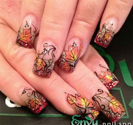 nails-designs-for-fall-31-5 Cuie modele pentru toamna