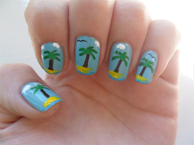palm-tree-nail-art-31-10 Palm Tree nail art