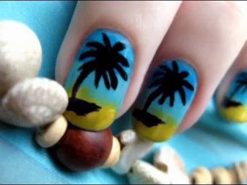 palm-tree-nail-art-31-15 Palm Tree nail art
