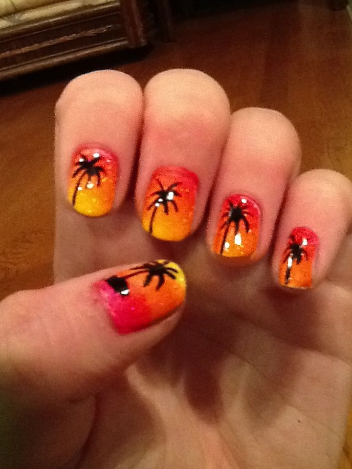 palm-tree-nail-art-31-5 Palm Tree nail art