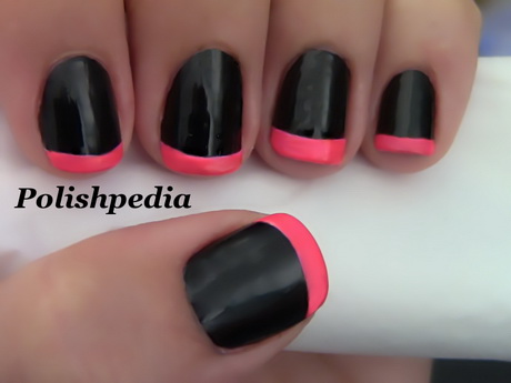 pink-and-black-toe-nail-designs-96-4 Modele de unghii roz și negru