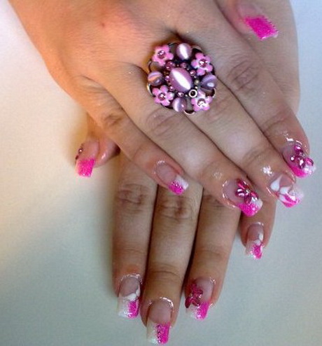 pink-nail-designs-acrylic-nails-59-12 Unghii roz modele unghii acrilice