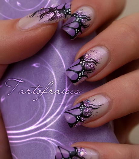 purple-acrylic-nail-designs-64-6 Modele de unghii acrilice violet