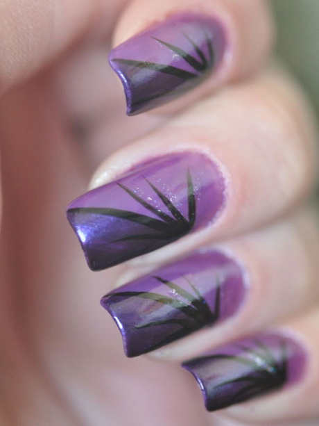 purple-nail-art-designs-10-10 Modele de unghii violet