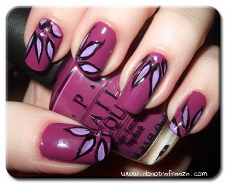 purple-nail-art-designs-10-13 Modele de unghii violet