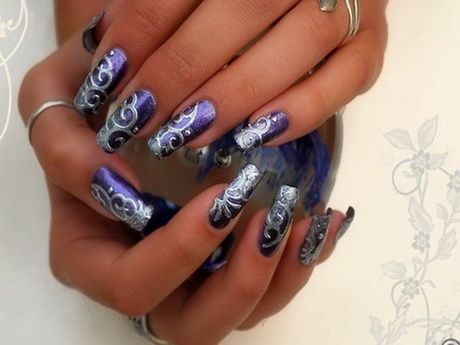 purple-nail-art-designs-10-19 Modele de unghii violet