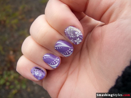 purple-nail-art-designs-10-3 Modele de unghii violet
