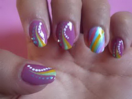 purple-nail-art-designs-10-6 Modele de unghii violet