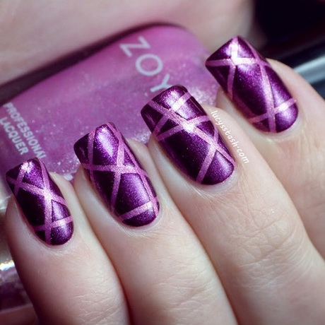 purple-nail-art-designs-10 Modele de unghii violet