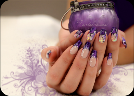 purple-nail-art-designs-10 Modele de unghii violet