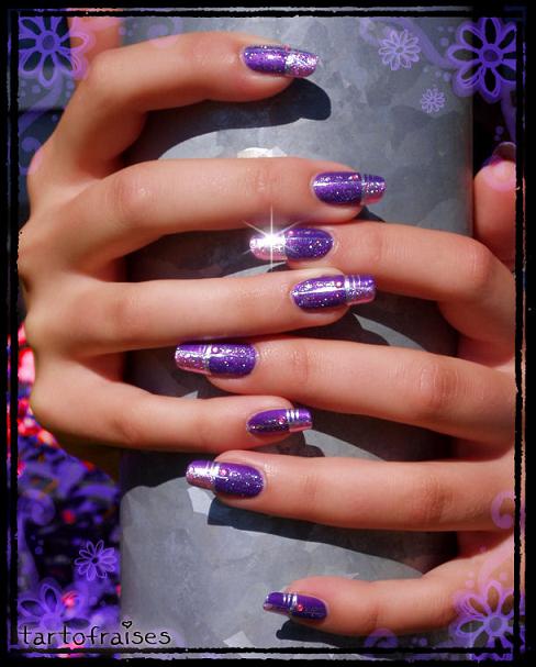 purple-nail-art-88-10 Arta unghiilor violet