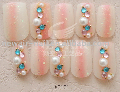 rhinestone-nail-art-designs-46-12 Stras nail art modele