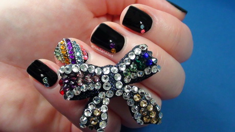 rhinestone-nail-art-designs-46-14 Stras nail art modele