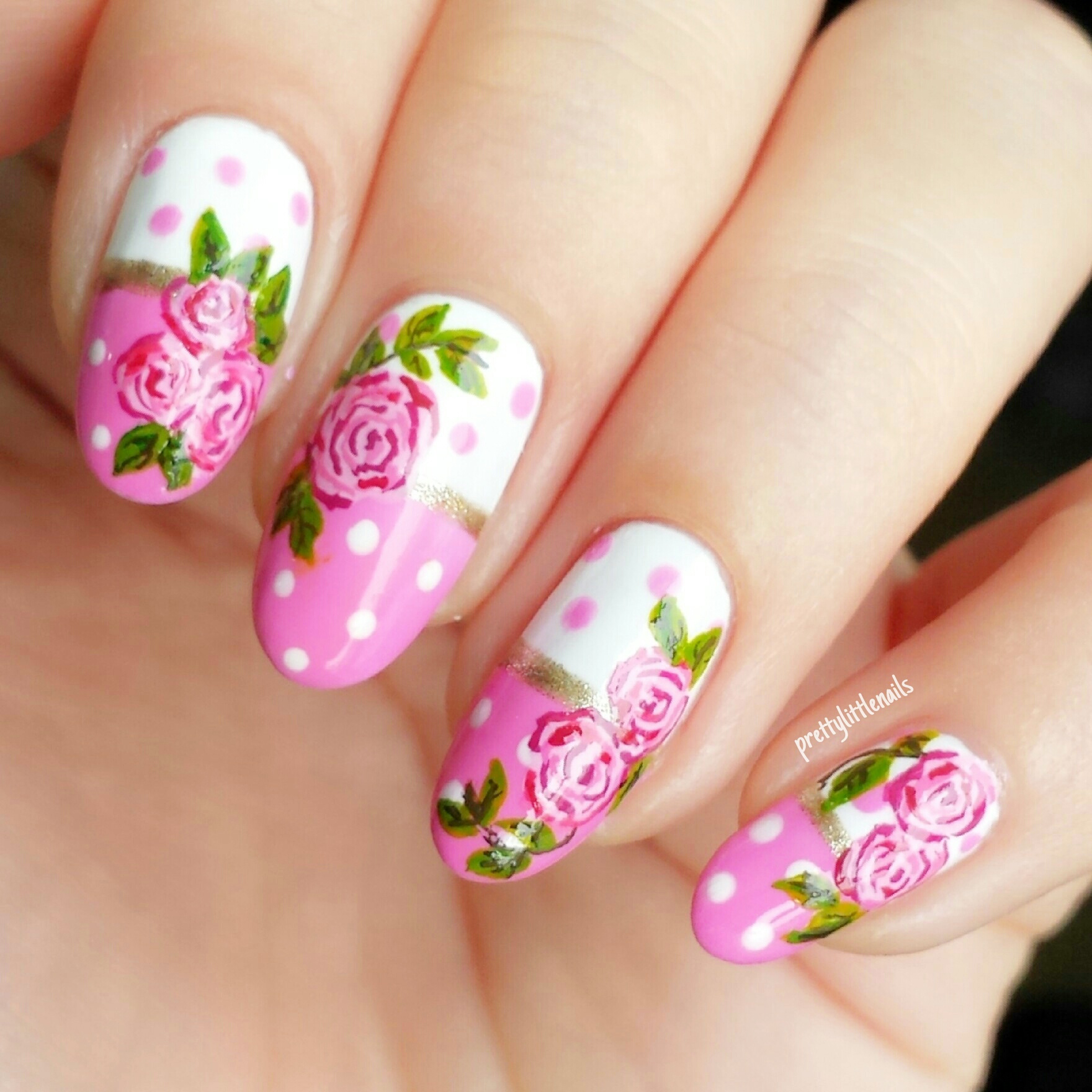 rose-nail-art-76 Rose nail art