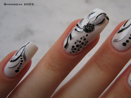 silver-nail-art-designs-29-13 Modele de unghii de argint