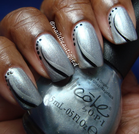 silver-nail-art-designs-29-17 Modele de unghii de argint