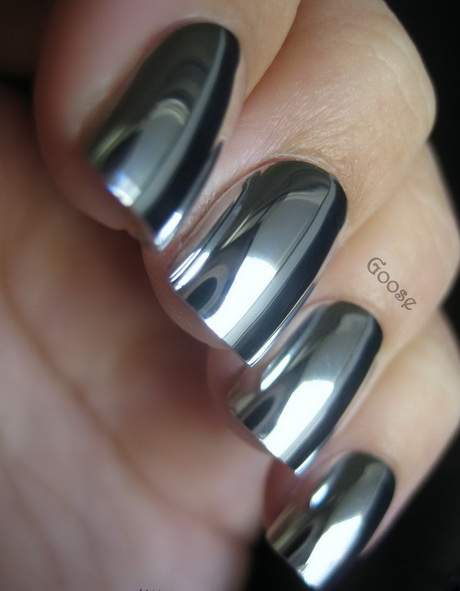 silver-nail-art-designs-29-7 Modele de unghii de argint