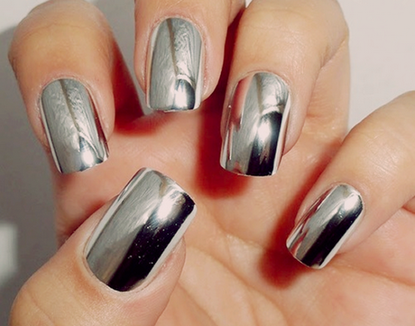 silver-nail-art-designs-29 Modele de unghii de argint