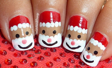 simple-christmas-nail-designs-04-17 Modele simple de unghii de Crăciun