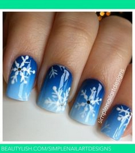 snowflake-nail-design-35-13 Design de unghii Snowflake
