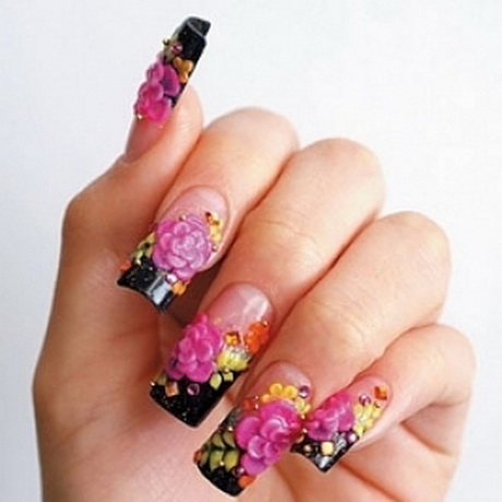 spring-acrylic-nail-designs-32-5 Modele de unghii acrilice de primăvară