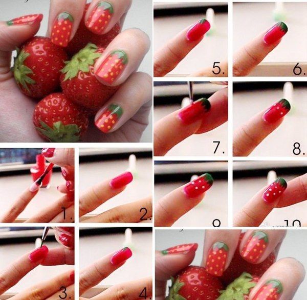 strawberry-nail-art-24-10 Strawberry nail art