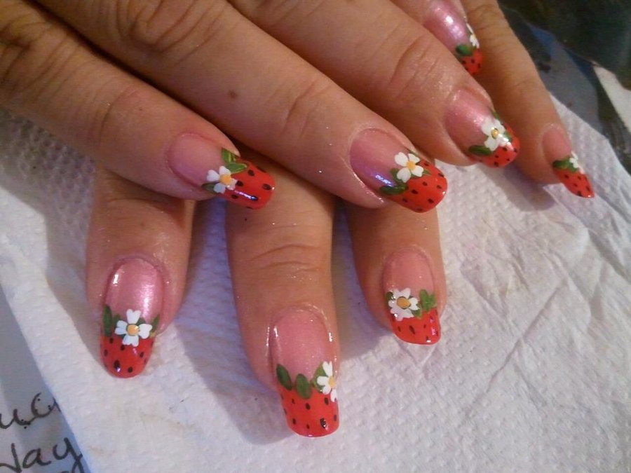 strawberry-nail-art-24-15 Strawberry nail art