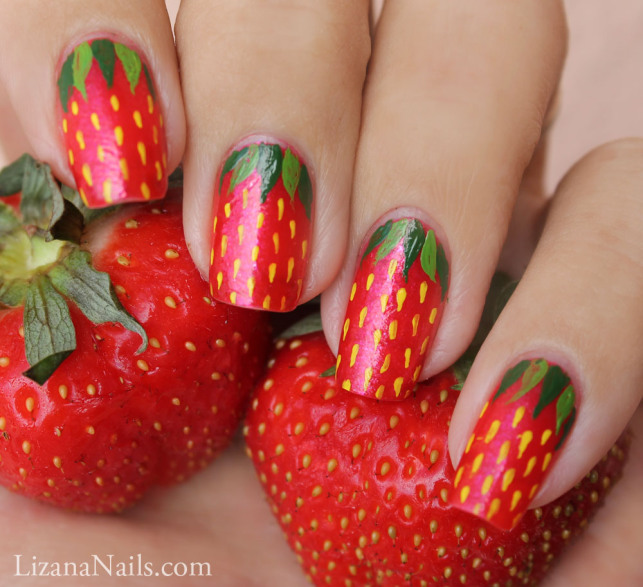 strawberry-nail-art-24-19 Strawberry nail art