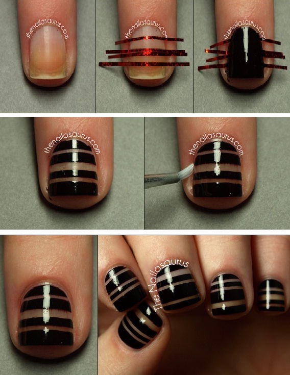 striping-tape-nail-art-16-14 Striping bandă unghii arta