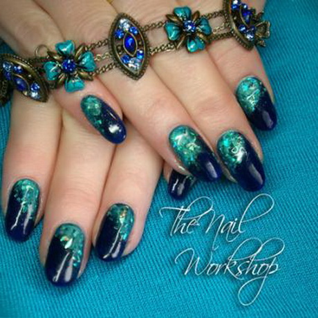 teal-nail-designs-29-10 Modele de unghii Teal