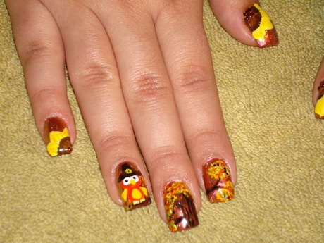 thanksgiving-nail-designs-91 Ziua Recunostintei modele de unghii