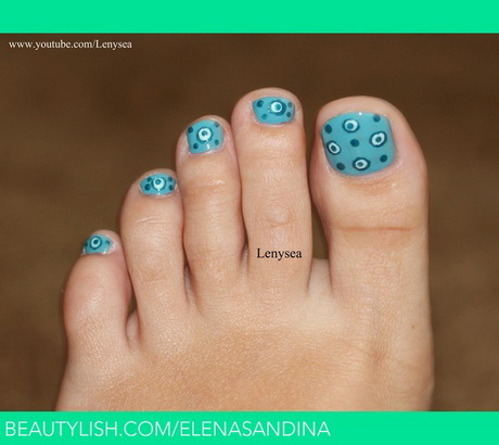 toe-nail-art-designs-for-beginners-11-2 Toe nail art modele pentru incepatori
