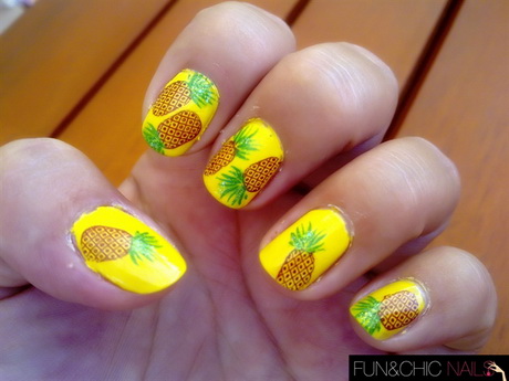 tropical-nail-art-designs-23-14 Modele tropicale de unghii