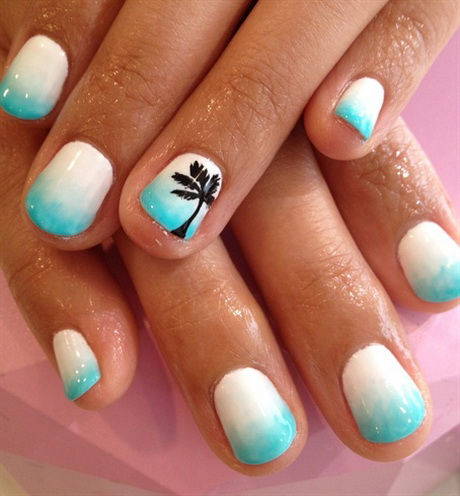 tropical-nail-art-designs-23-18 Modele tropicale de unghii